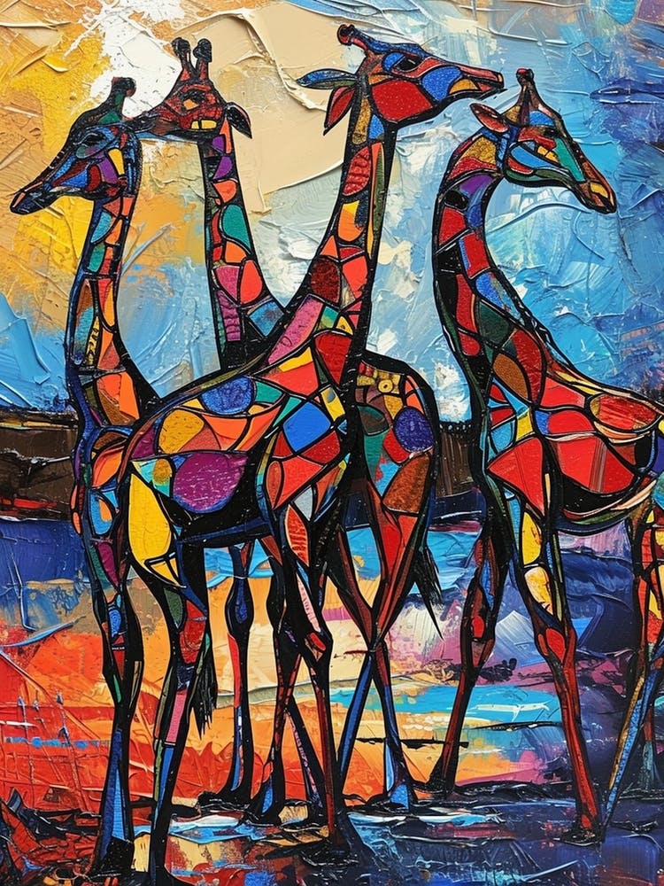 Abstract Geometric Giraffe 2