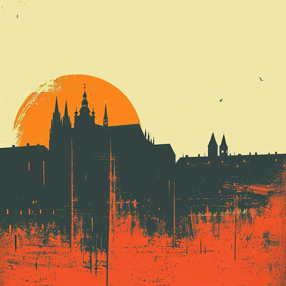 A Prague Castle Minimal Illustration 1720468325 3
