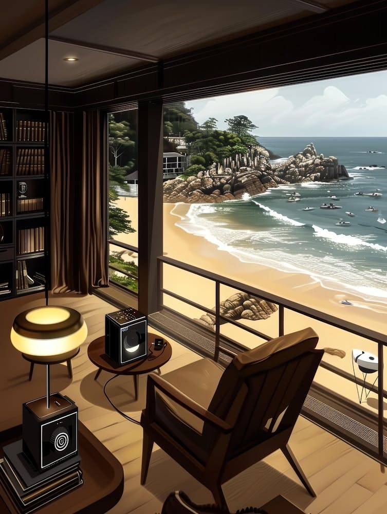 Living Room At The Beach