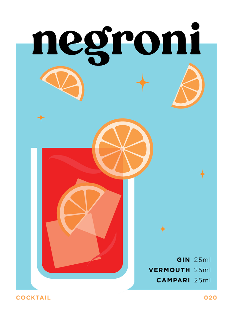 Negroni in Blue Cocktail Recipe