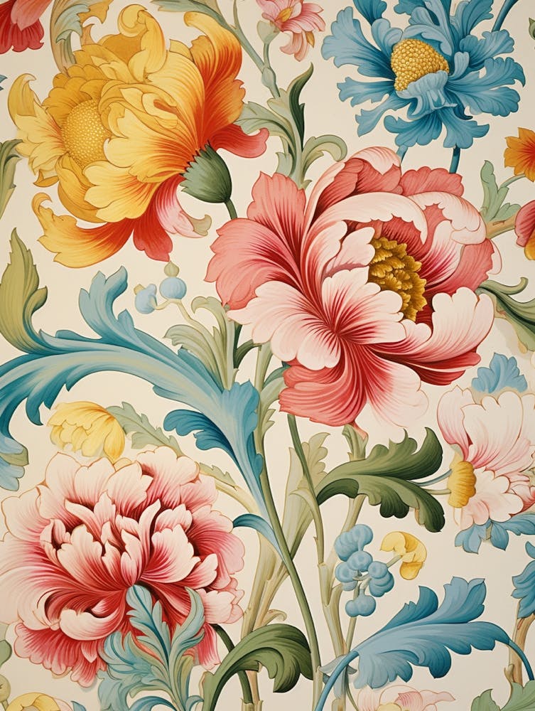 Papier Peint Motif Floral 27