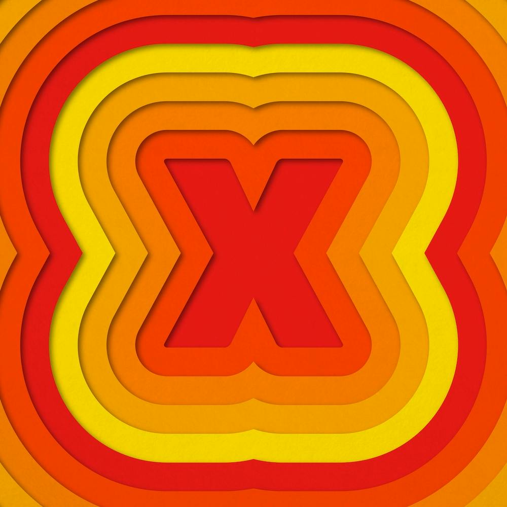 X Paper Alphabet 