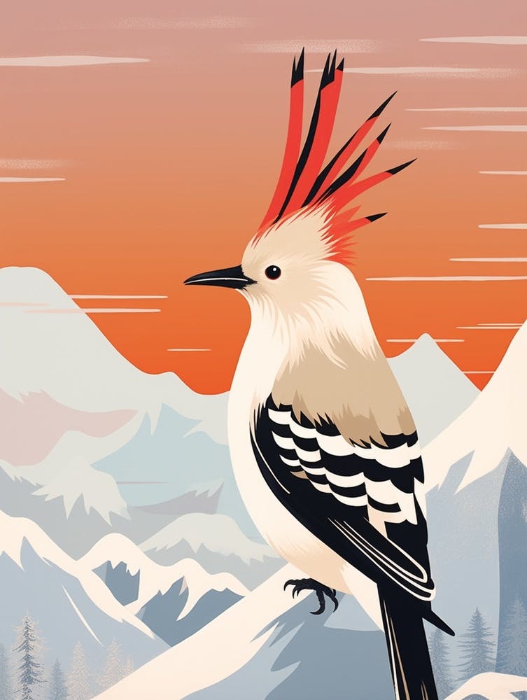 Bird Illustration Hoopoe 1