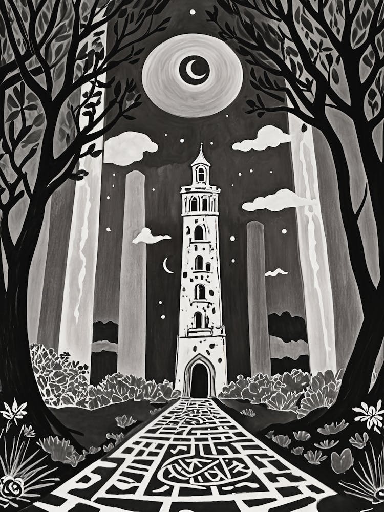 Clock Tower At Night