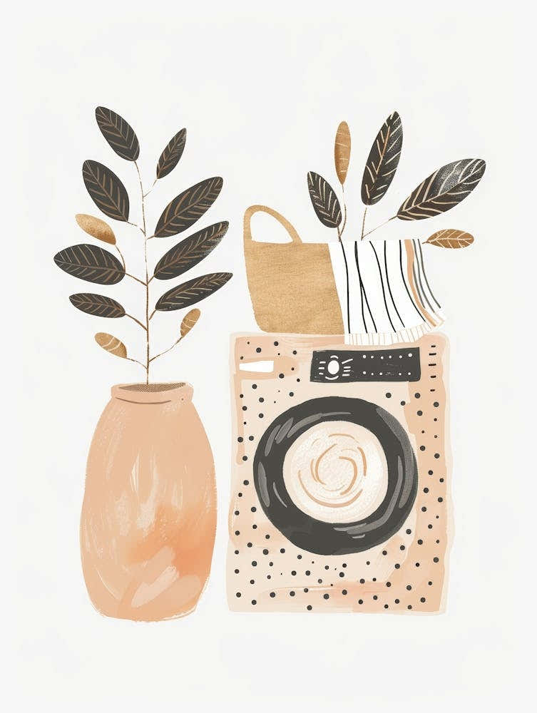 Washing Machine And Plants