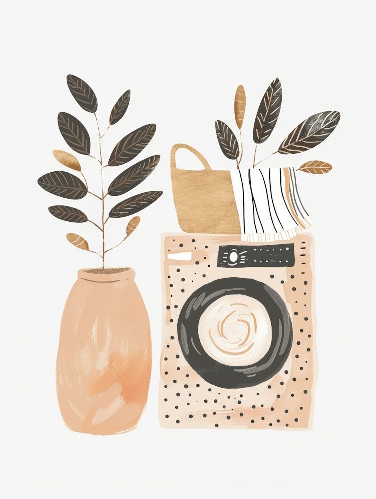 Washing Machine And Plants