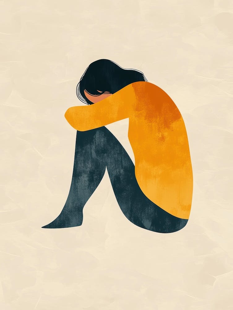 Woman Sitting On The Floor 1