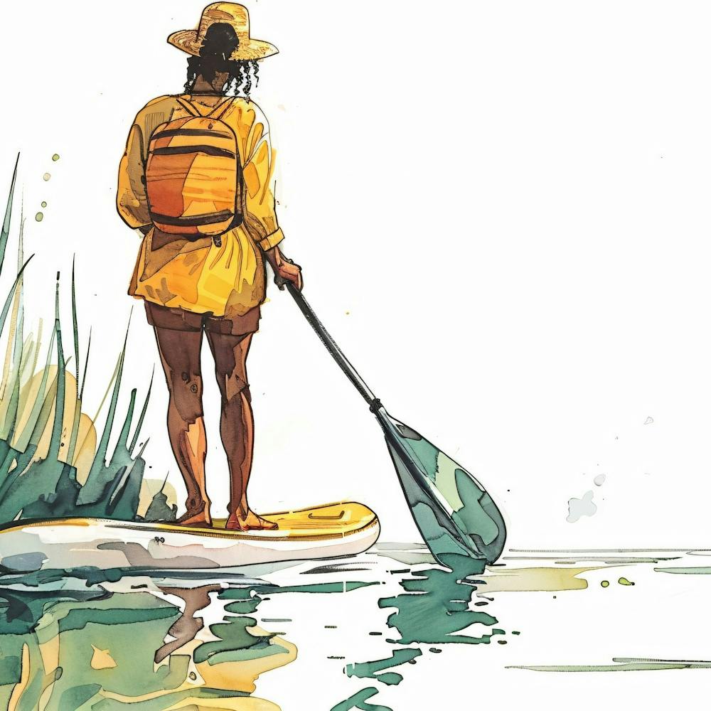 Surfeur en Stand Up Paddle