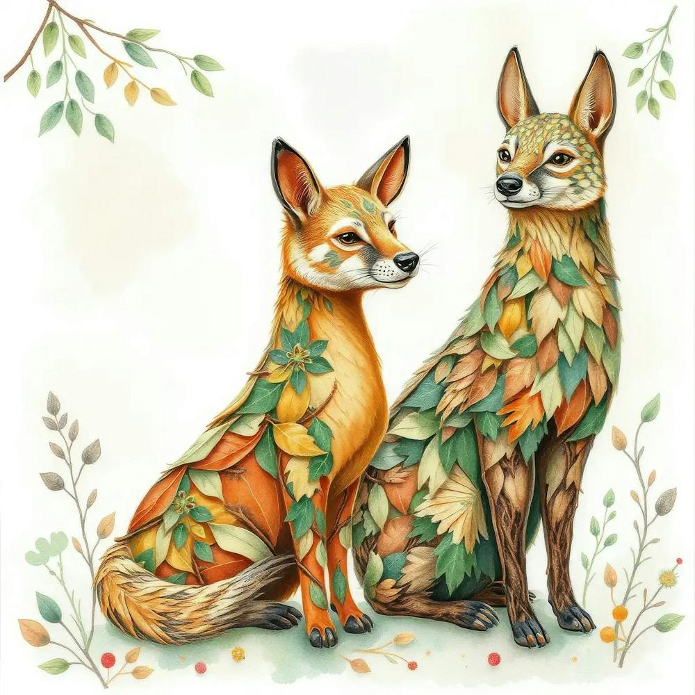 Autumn Foxes