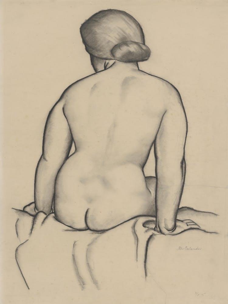 Seated Nude, Mikuláš Galanda