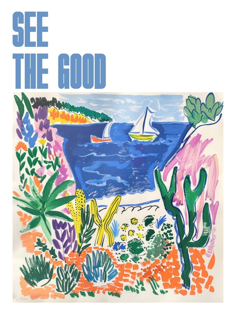 See The Good Poster Coastal Vista Matisse Style 3