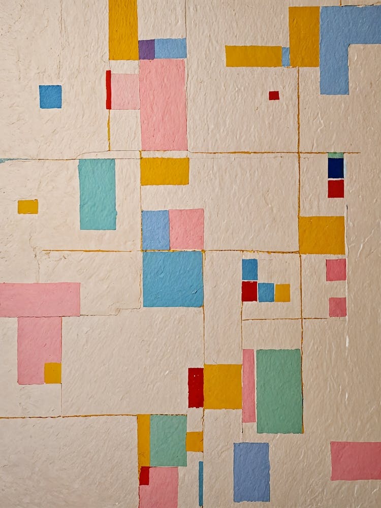 Abstract Squares In Pastel