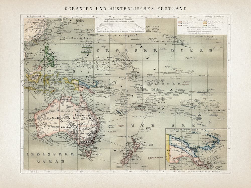 Vintage Brockhaus 6 Australien
