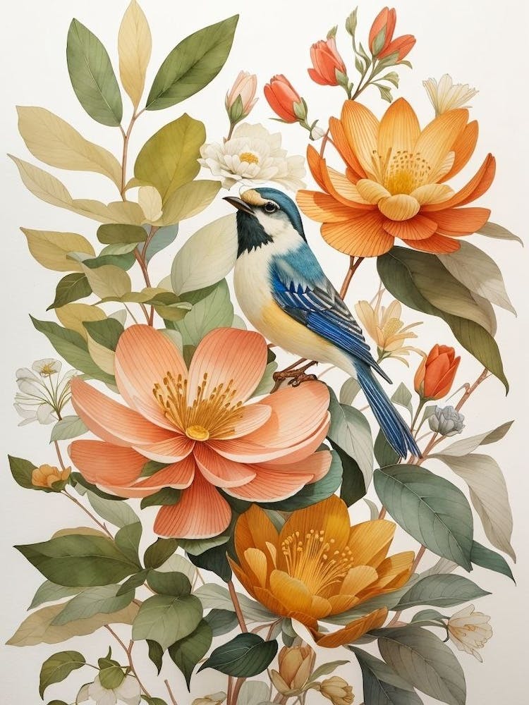 Bird On A Flower