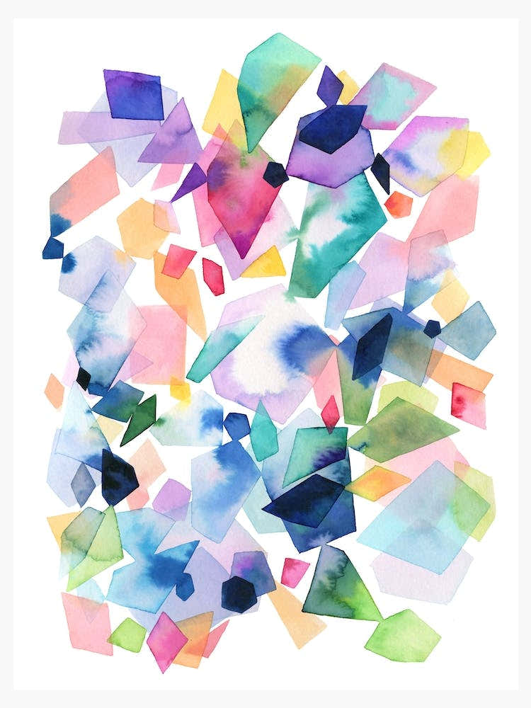 Crystals And Gems Colourful