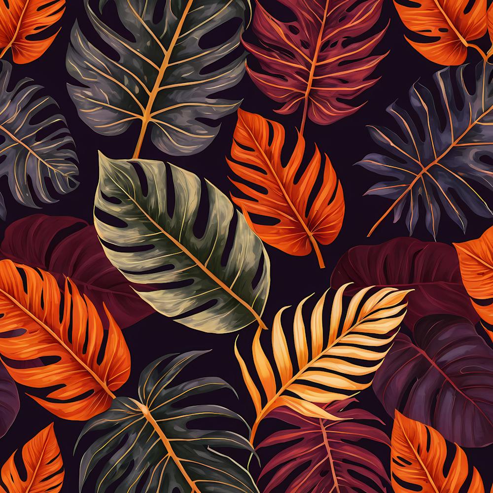 Tropical Leaves Seamless Pattern 5