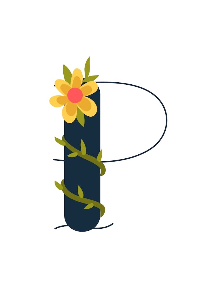 Living Room Floral Letters 16