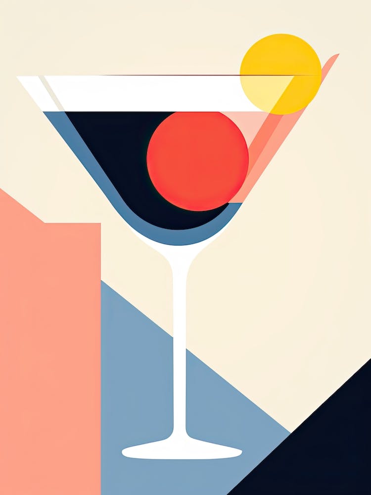 Mid Century Modern Bellini Floral Infusion Cocktail 2