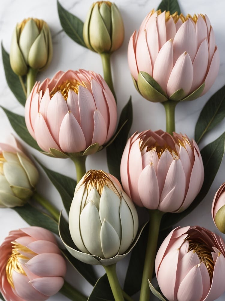 Pink Flowers In Bloom