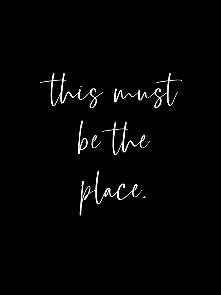 This Must Be