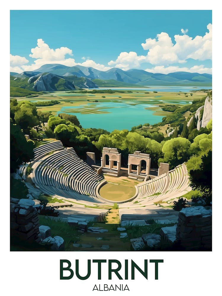 Affiche de voyage Butrint 1