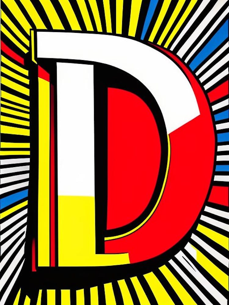 D, Letter, Alphabet Comic 3