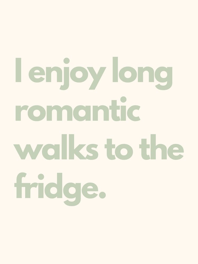 Romantic Walks Sage Kitchen Typography