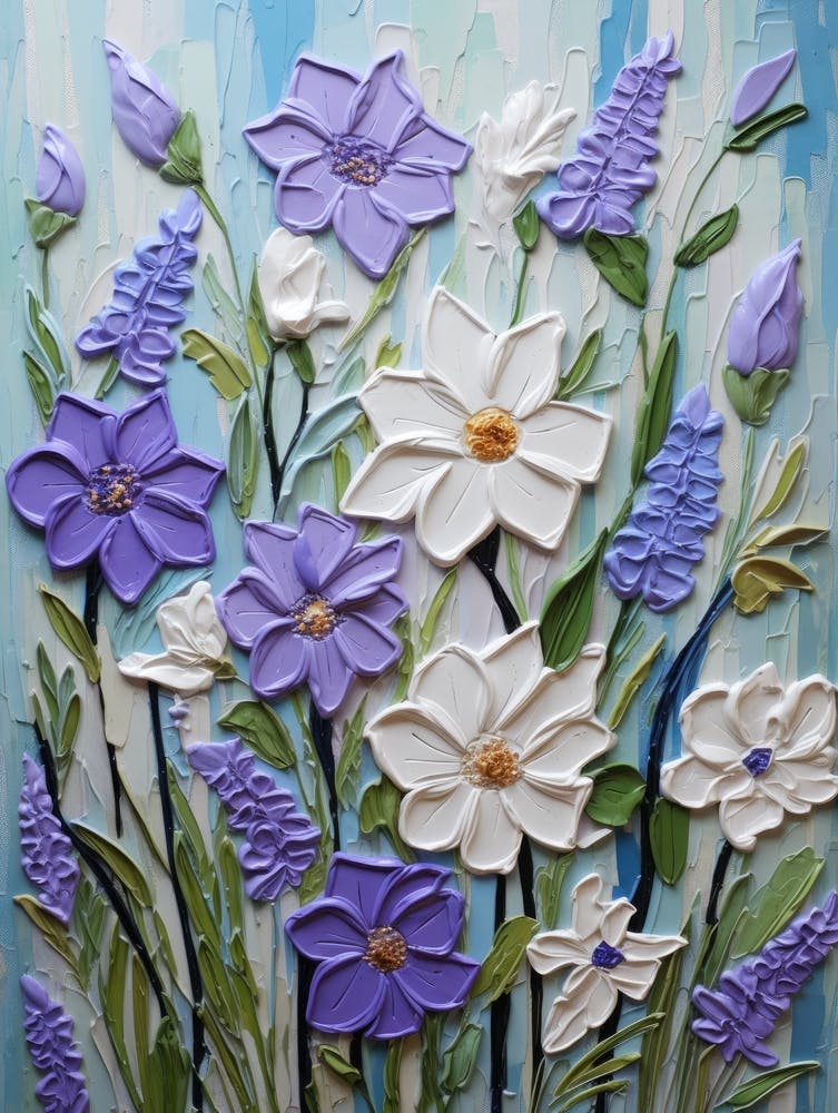 Purple And White Flowers