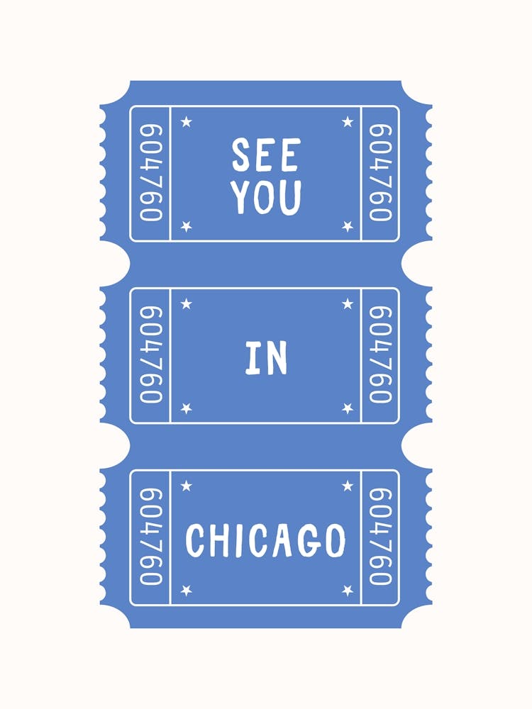 See You in Chicago Poster