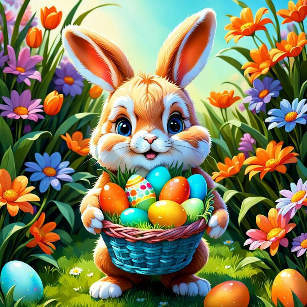 Easter Bunny With Basket