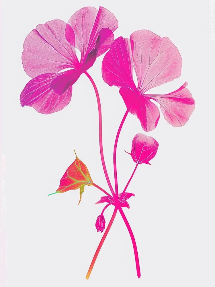 Hot Pink Nasturtium 1