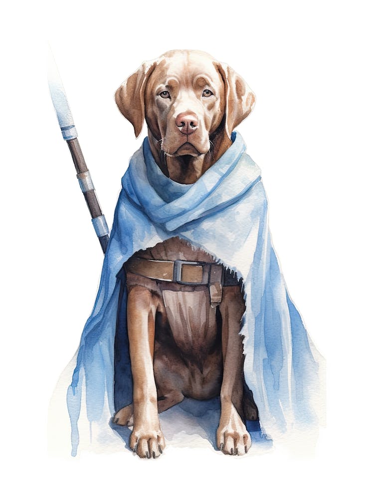 Labrador Retriever Dog As A Jedi 3