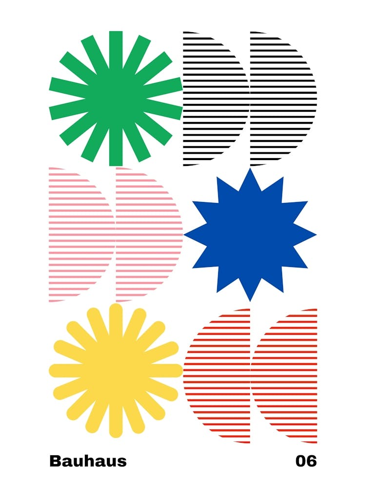 Geometric Bauhaus Poster 6