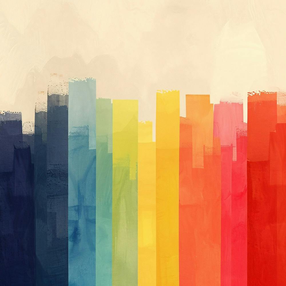 Rainbow City Skyline