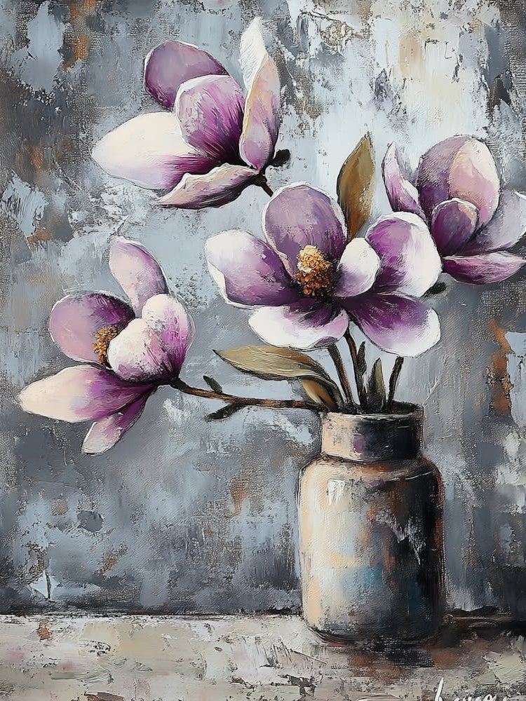 Magnolias In A Vase