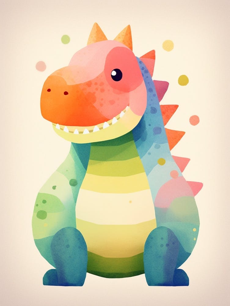 Colourful Dinosaur Nodosaurus 2