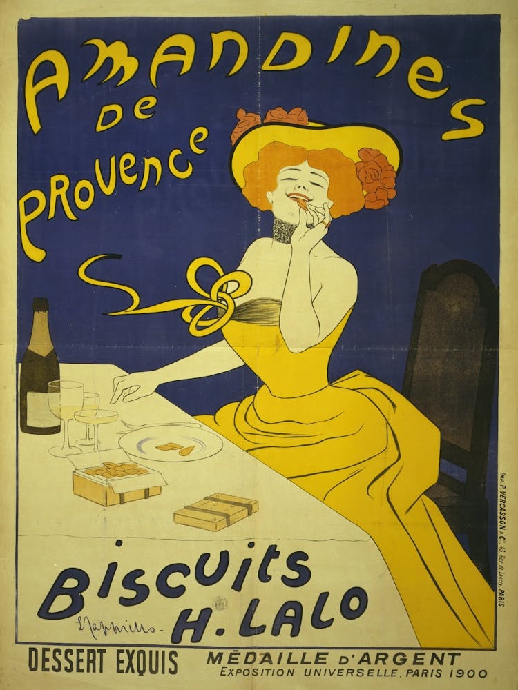 Almonds from Provence H. Lalo cookies, Leonetto Cappiello