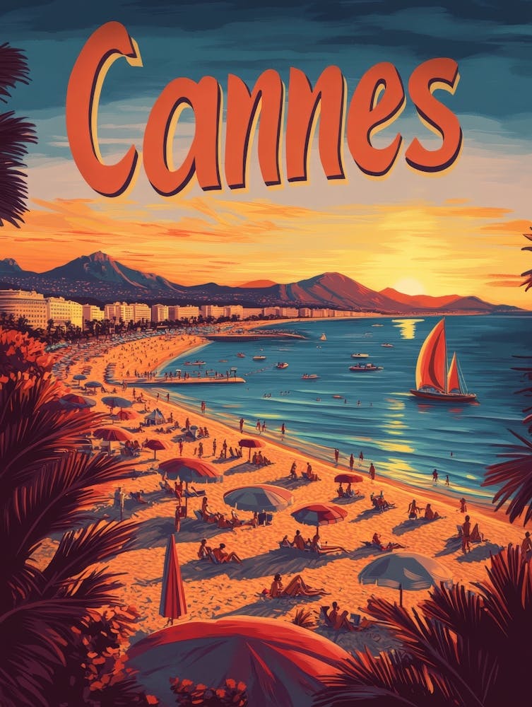 Aihrgdesign A Mid Century Modern Travel Poster For Cannes Sho 7cc850eb Aed8 4218 Abe3 F6b358442612 0