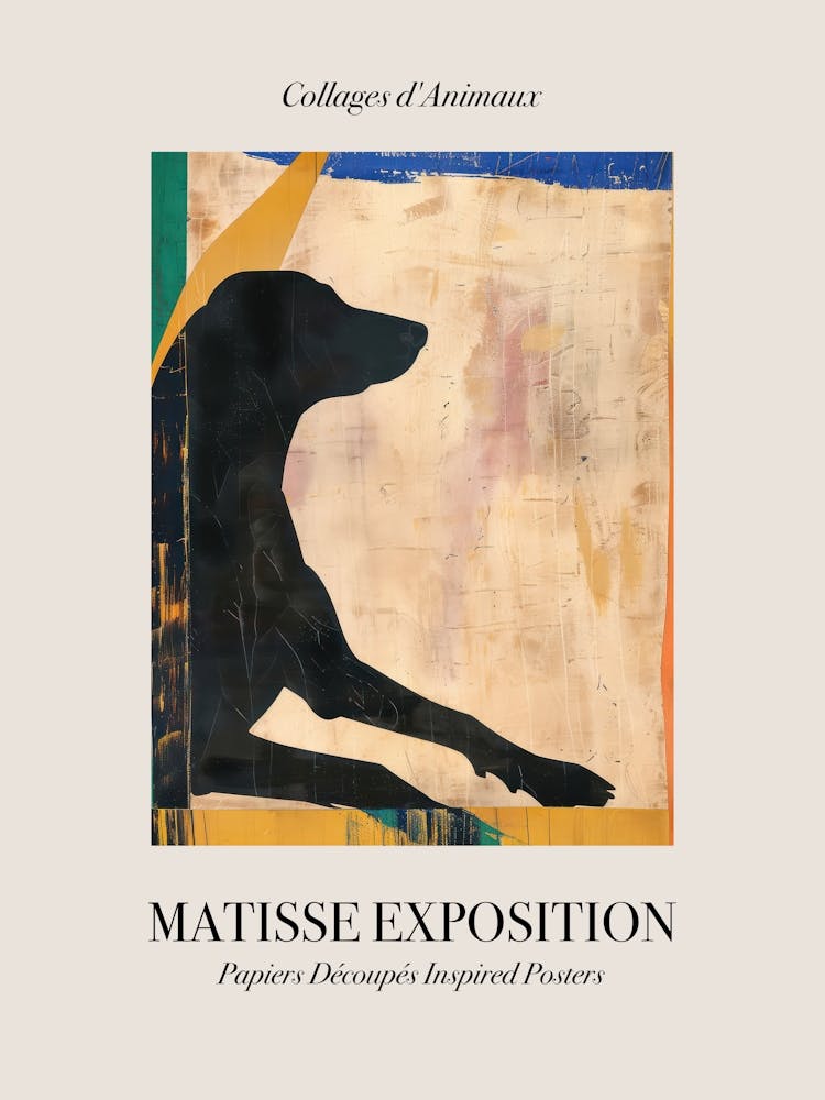 Dog 2 Matisse Inspired Exposition Animals Poster