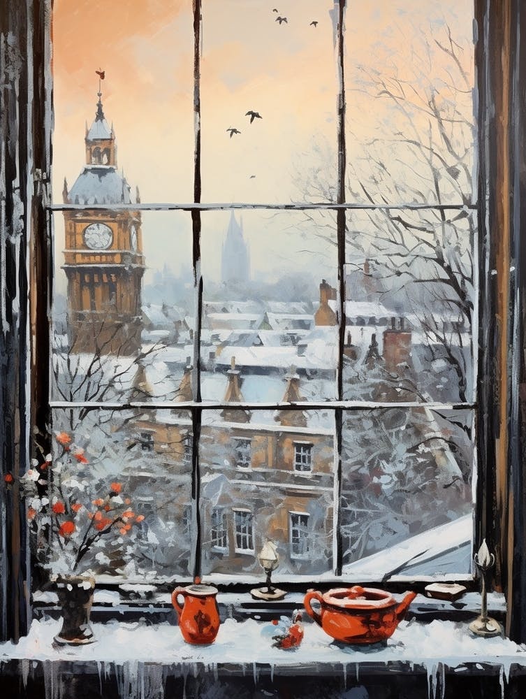 Winter Cityscape London United Kingdom 5