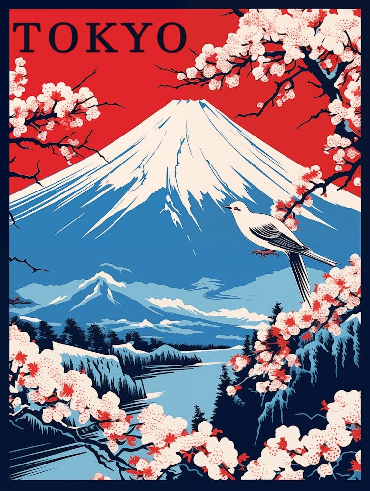 Tokyo Vintage Travel Poster
