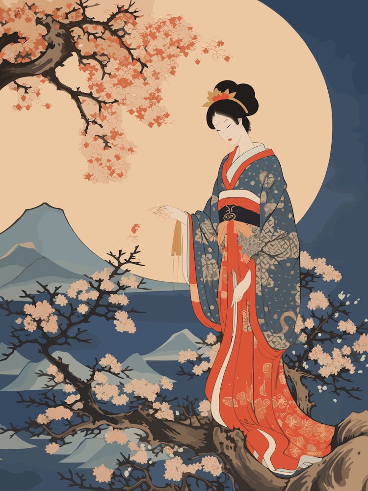 Mount Zao Japan Vintage Travel Art 3