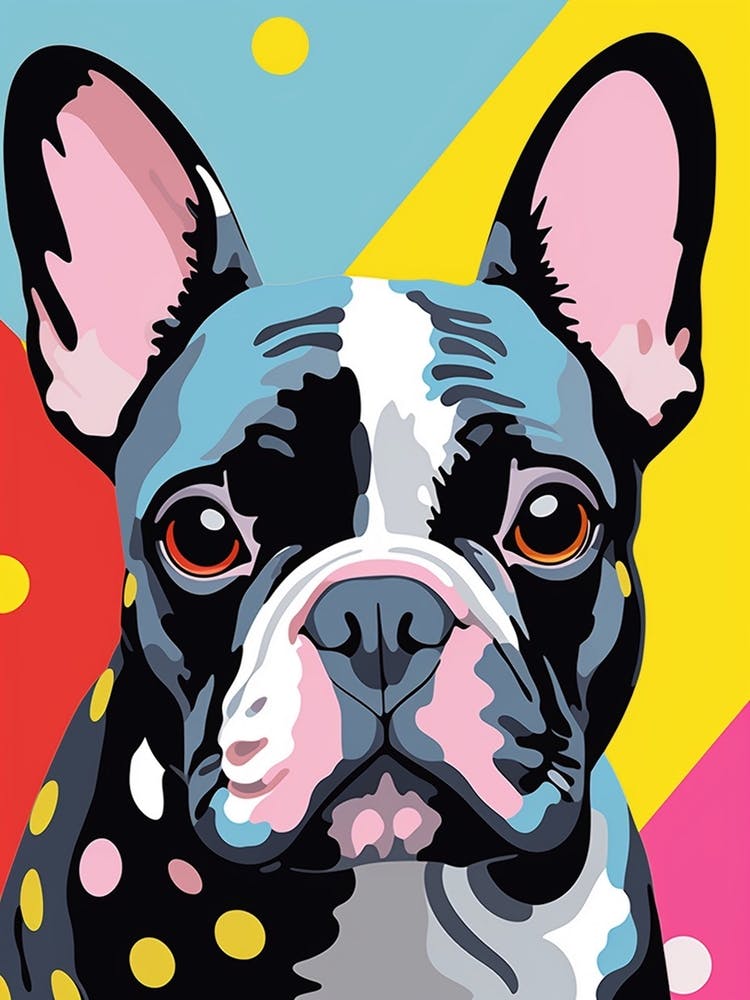 Pop Art Graphic Novel Style Boston Terrier 3