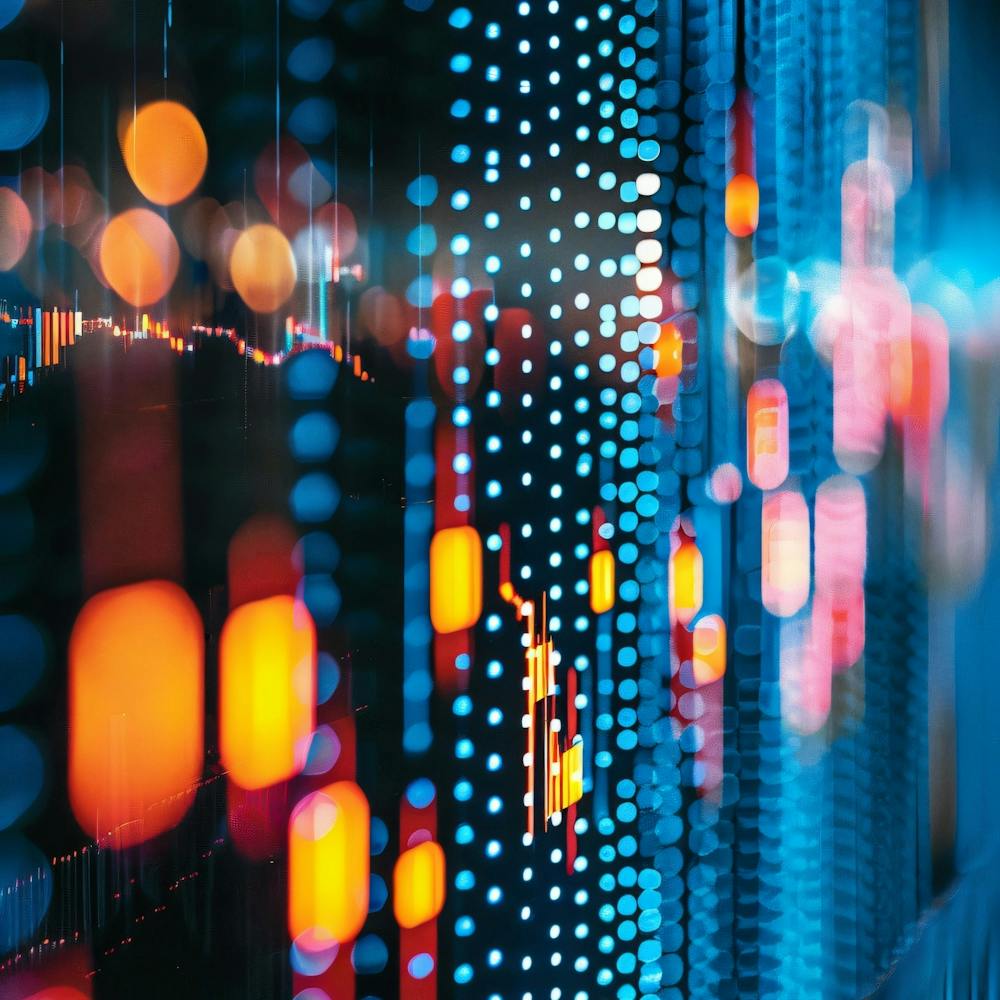 Blurred Lights In The Sky