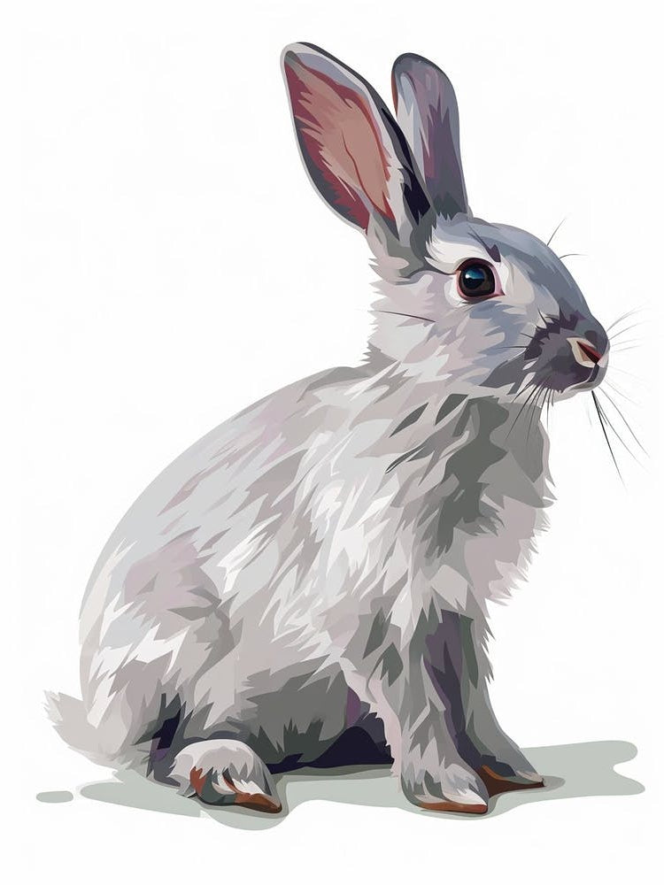 Silver Marten Rabbit Nursery Illustration 2