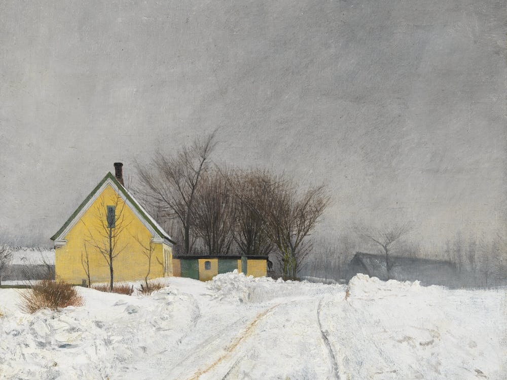 Vintage Yellow House