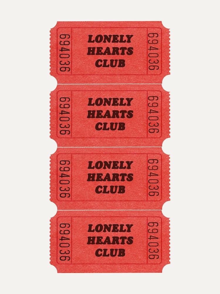 Lonely Hearts Red