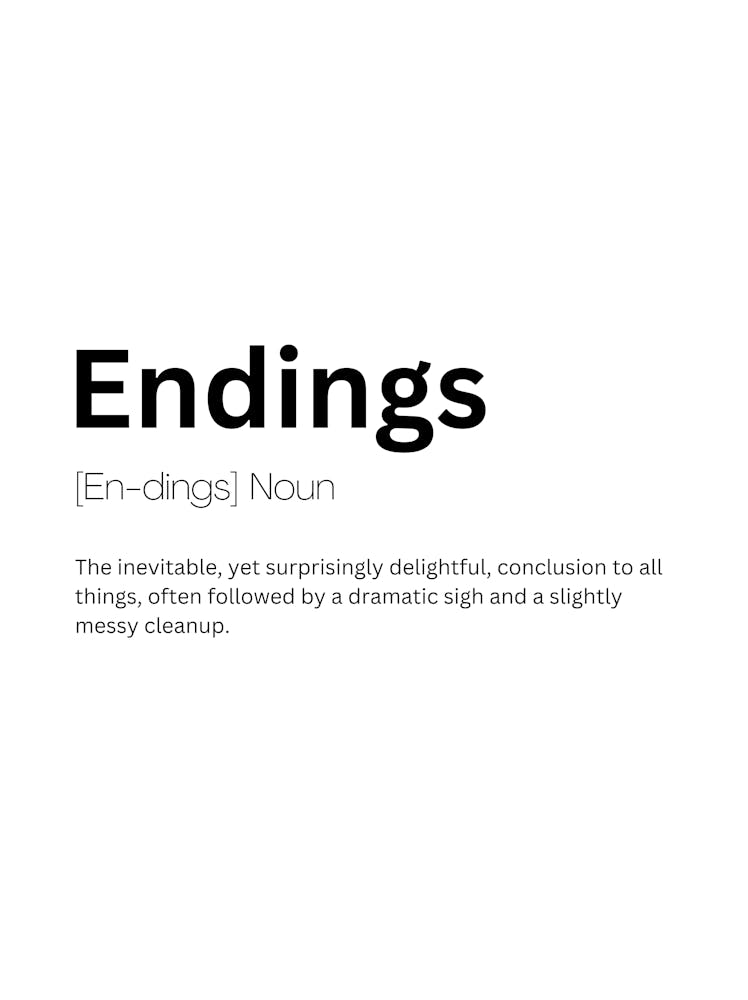 Endings Definition Meaning 1