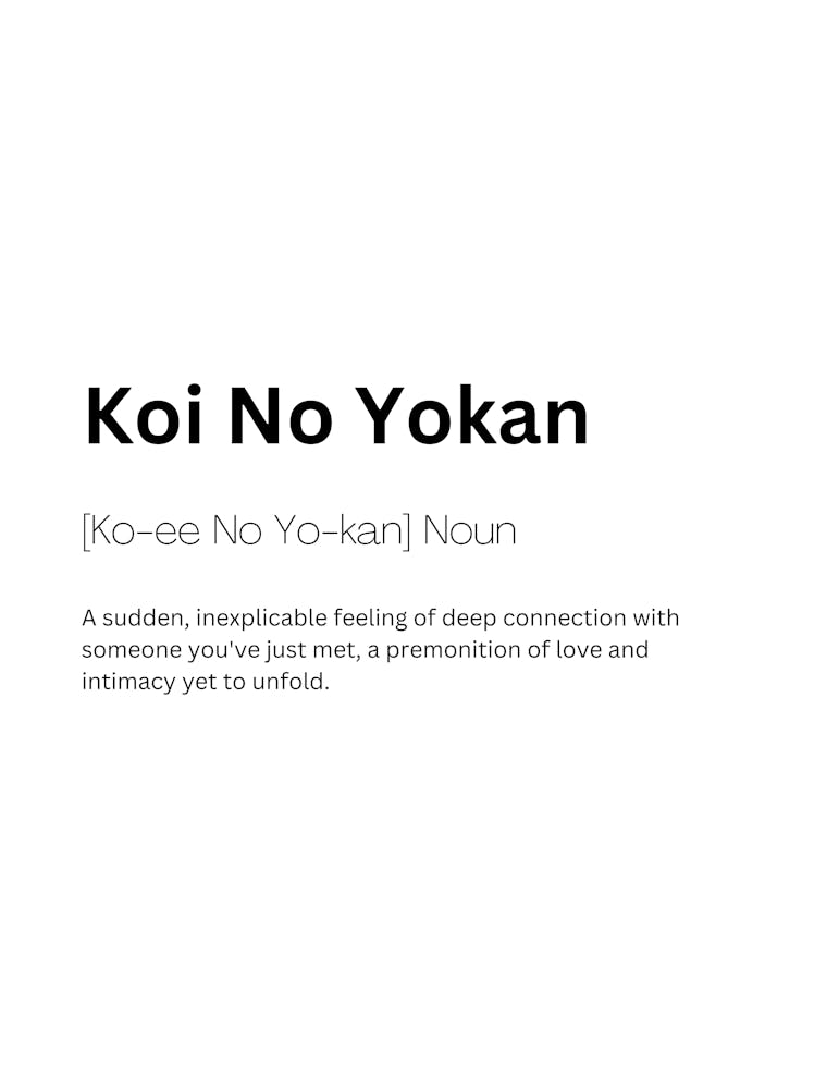 Koi No Yokan Definition Meaning