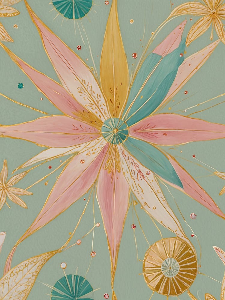 Pastel Star Motif
